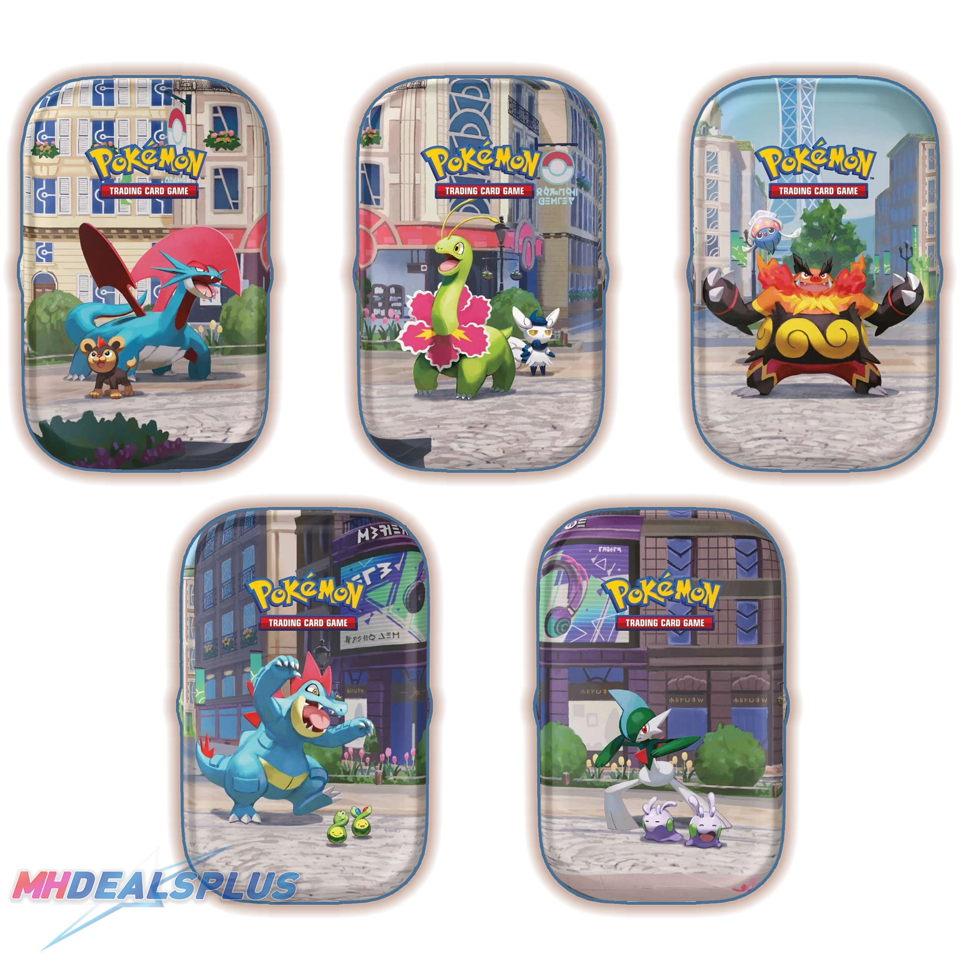 Pokemon Lumiose City Mini Tin Collection Display