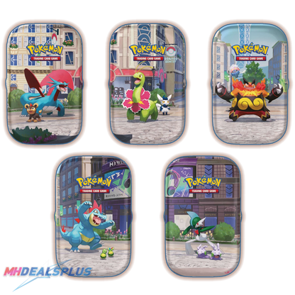 Pokemon Lumiose City Mini Tin Collection Display