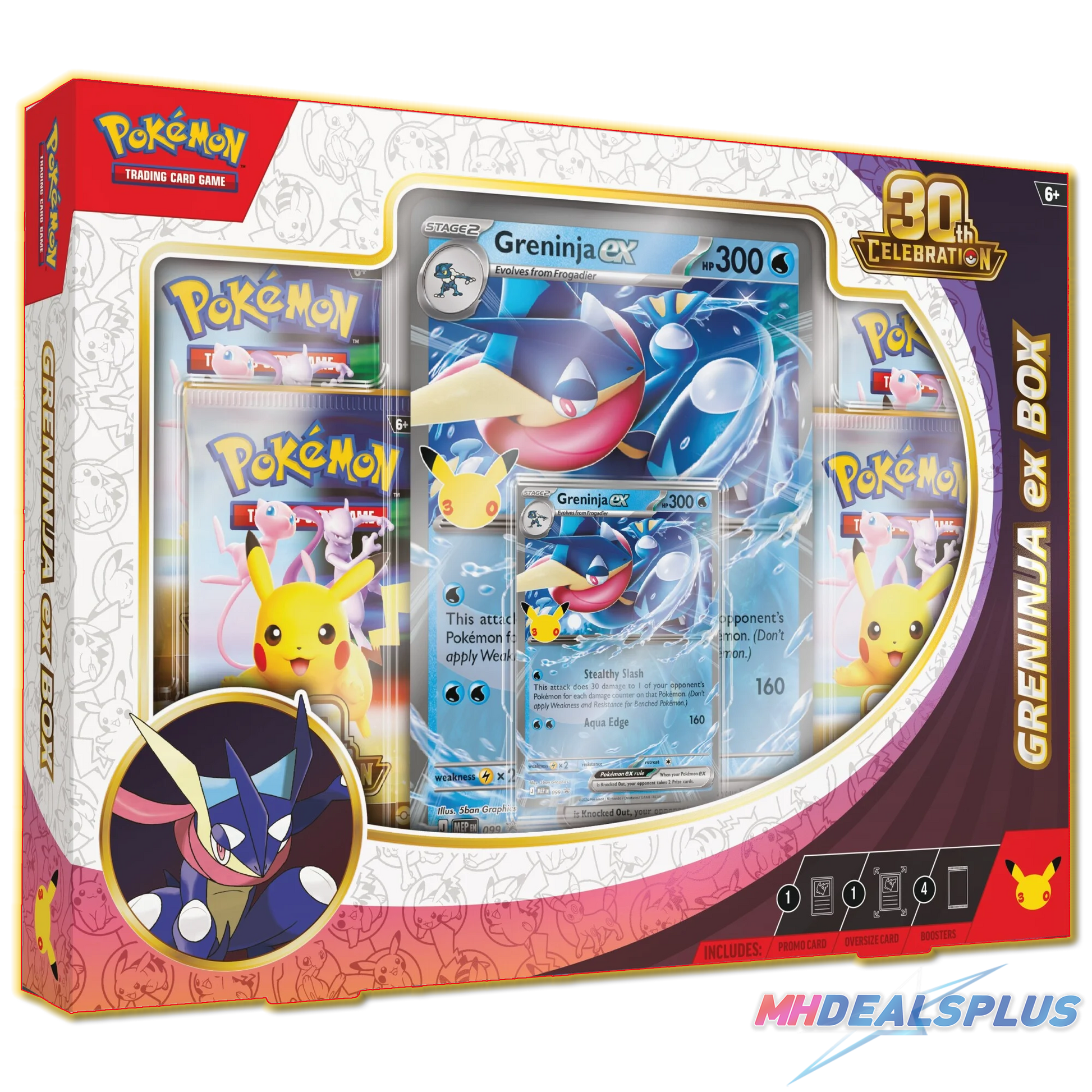 (Pre-Order) Pokemon 30th Celebration ex Box Set of 2 (Greninja ex/Sylveon ex)