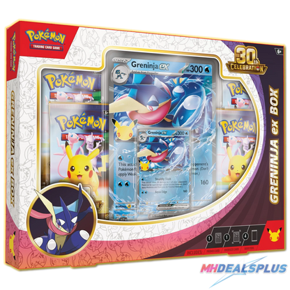 (Pre-Order) Pokemon 30th Celebration ex Box Set of 2 (Greninja ex/Sylveon ex)