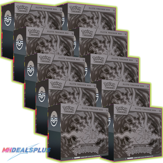 Pokemon Pitch Black Elite Trainer Box Sealed Case