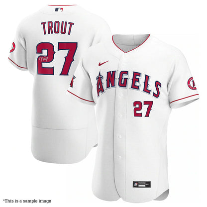Mike Trout Autographed White Authentic Angels Jersey