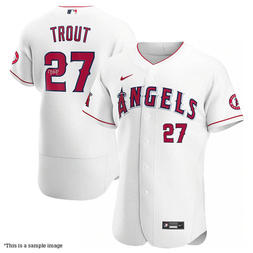 Mike Trout Autographed White Authentic Angels Jersey