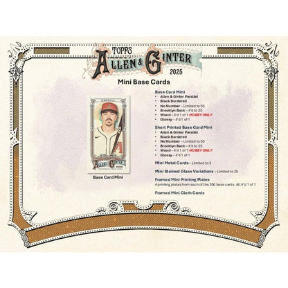 2025 Topps Allen & Ginter Baseball 8-Pack Blaster 40-Box Case