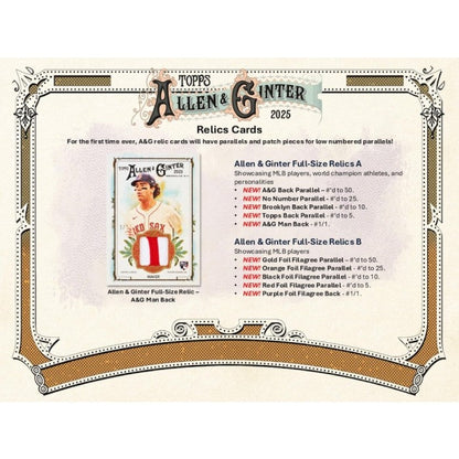 2025 Topps Allen & Ginter Baseball 8-Pack Blaster 40-Box Case