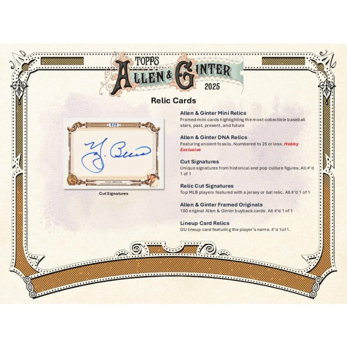 2025 Topps Allen & Ginter Baseball Hobby 12-Box Case