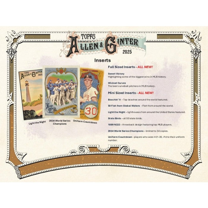 2025 Topps Allen & Ginter Baseball Hobby 12-Box Case