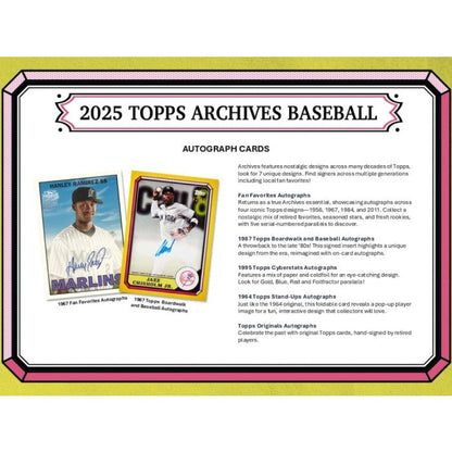 2025 Topps Archives Baseball Hobby 10-Box Case