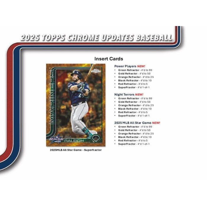 2025 Topps Chrome Update Series Baseball Hobby Jumbo Box