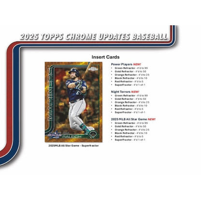 2025 Topps Chrome Update Series Baseball Hobby Jumbo Box
