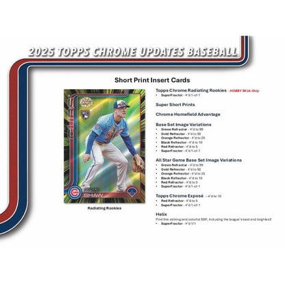 2025 Topps Chrome Update Series Baseball Hobby Jumbo Box