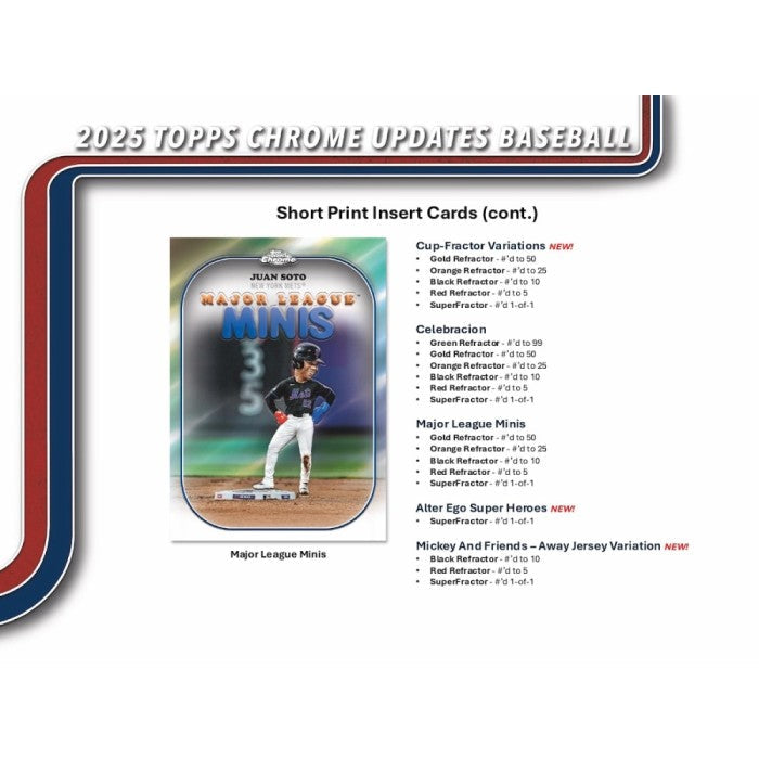 2025 Topps Chrome Update Series Baseball Breaker Delight Box
