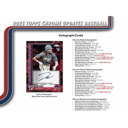 2025 Topps Chrome Update Series Baseball Hobby Jumbo Box