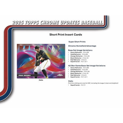 2025 Topps Chrome Update Series Baseball Mega 20-Box Case
