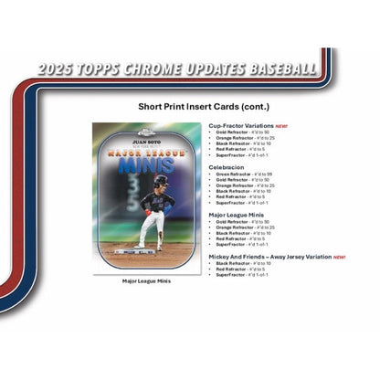 2025 Topps Chrome Update Series Baseball Mega 20-Box Case