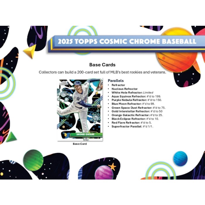 2025 Topps Cosmic Chrome Baseball Hobby Box