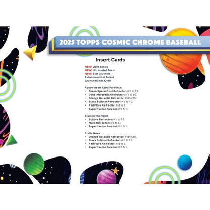 2025 Topps Cosmic Chrome Baseball Hobby Box