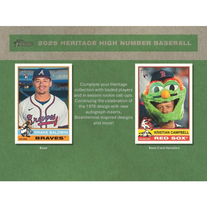2025 Topps Heritage High Number Baseball Hobby Box