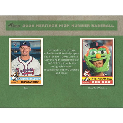 2025 Topps Heritage High Number Baseball Hobby Box
