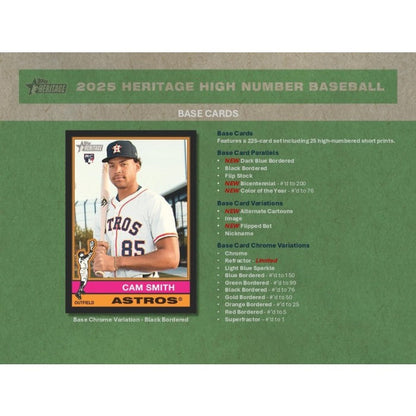 2025 Topps Heritage High Number Baseball Hobby Box