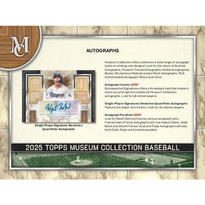 2025 Topps Museum Collection Baseball Hobby Box