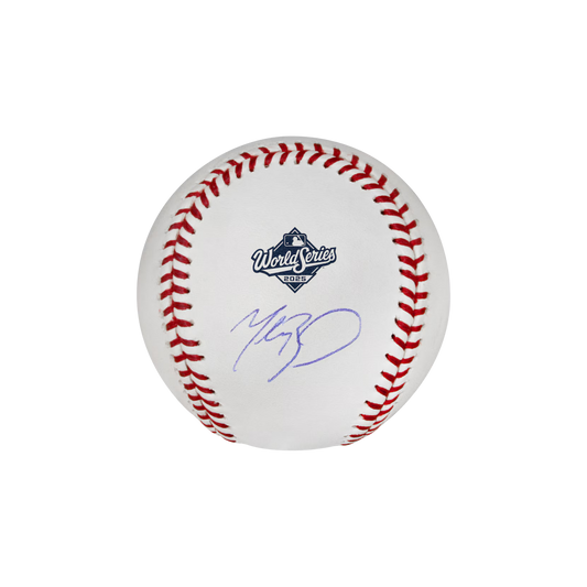 Mookie Betts Los Angeles Dodgers Autographed 2025 World Series Logo Baseball