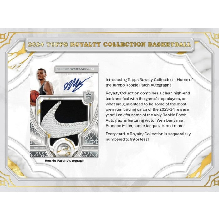 2023/24 Topps Royalty Collection Basketball Hobby Box