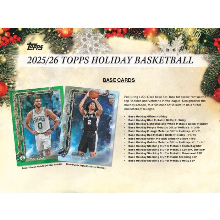 2025/26 Topps Holiday Basketball Mega 20-Box Case