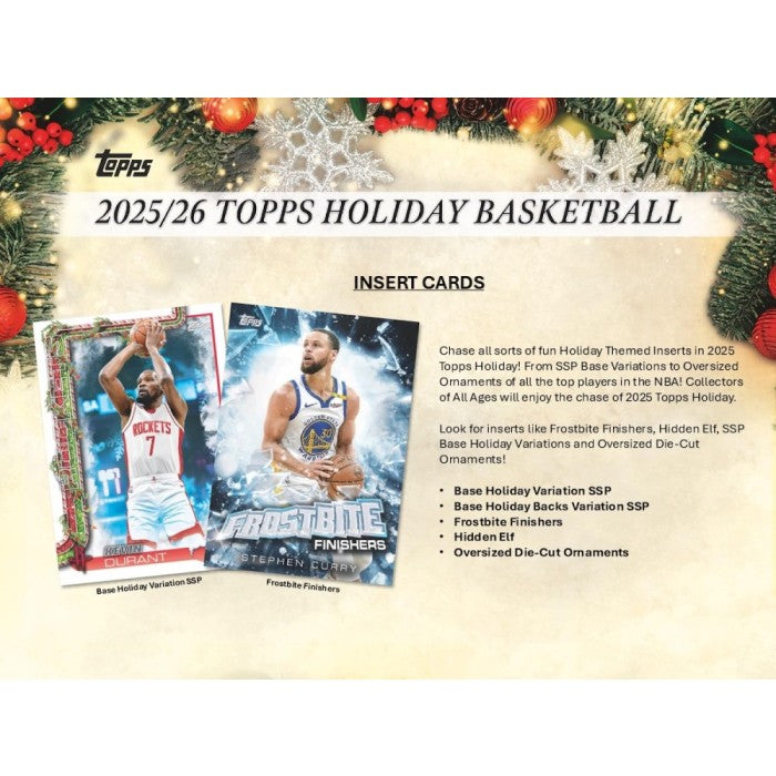 2025/26 Topps Holiday Basketball Mega 20-Box Case