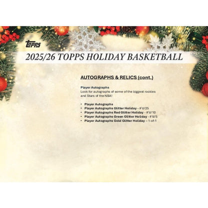 2025/26 Topps Holiday Basketball Mega 20-Box Case