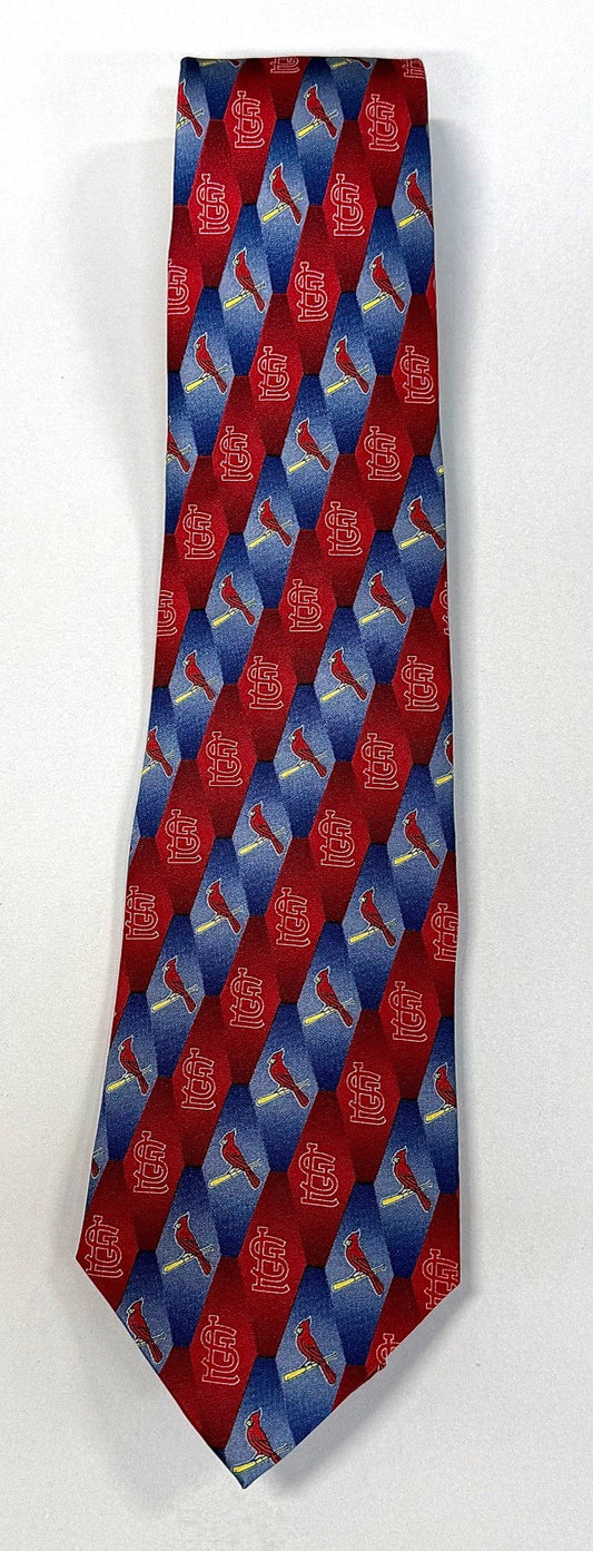 Stan Musial STL Cardinals Red & Blue Tie (Stan Musial's Personal Collection)