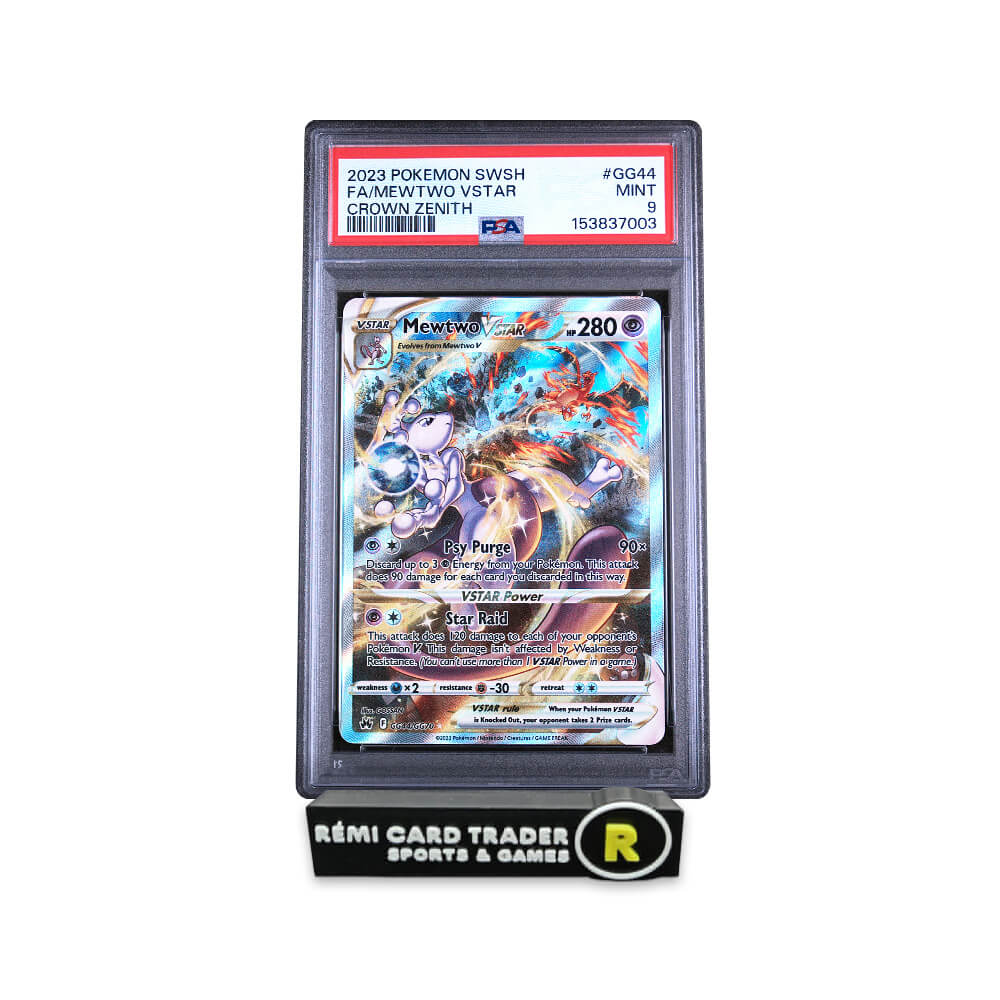 POKÉMON 2023 MEWTWO VSTAR (CROWN ZENITH) #GG44 PSA MINT 9