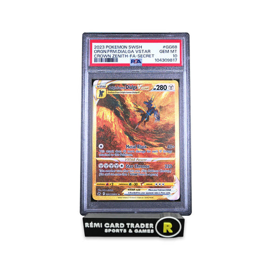 POKÉMON 2023 ORIGIN FORME DIALGA VSTAR (CROWN ZENITH) #GG68 PSA GEM MT 10