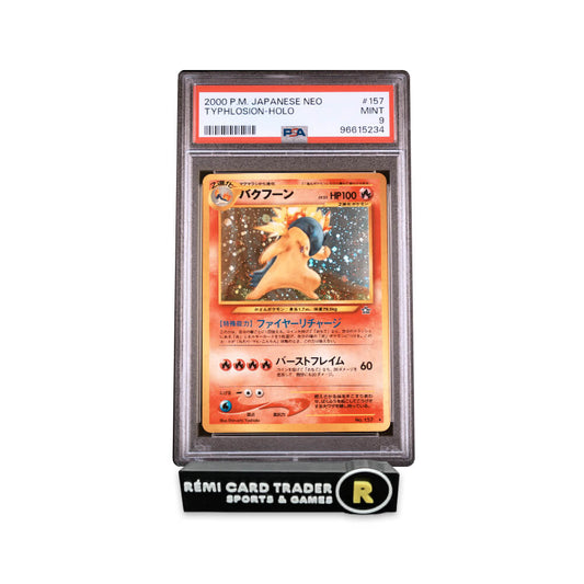 POKÉMON 2000 TYPHLOSION (POKEMON JAPANESE NEO) #157 PSA MINT 9