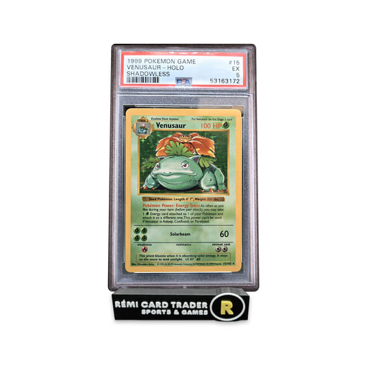 POKÉMON 1999 VENUSAUR (POKEMON GAME) #15 PSA EX 5