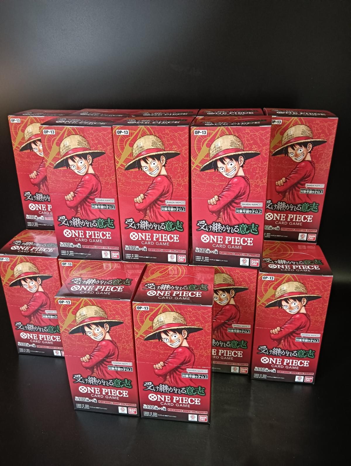 【OP-13】Carrying On His Will Booster TCG BOX & CASE〔Factory Sealed〕