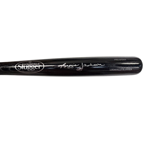 Reggie Jackson Autographed Black Louisville Slugger Bat