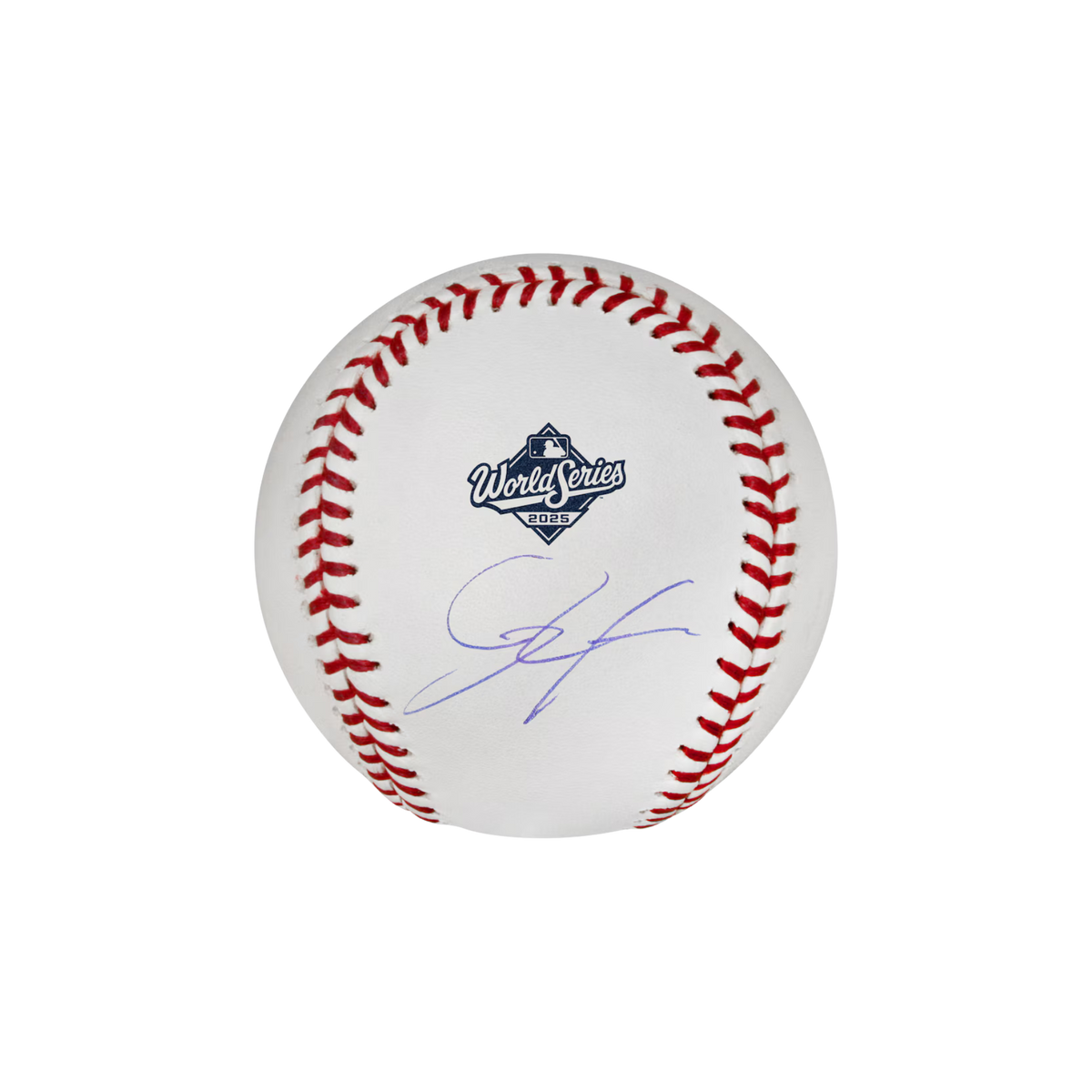 Roki Sasaki Los Angeles Dodgers Autographed 2025 World Series Logo Baseball
