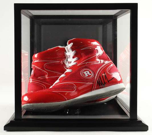 Mike Tyson Autographed Pair of Ringside Professional Boxing Shoes w/ Wood Display Case (Tyson Authenticated)