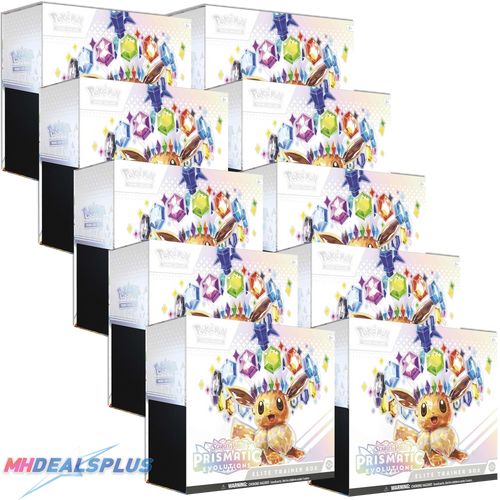 Pokemon Prismatic Evolutions Elite Trainer Box Sealed Case