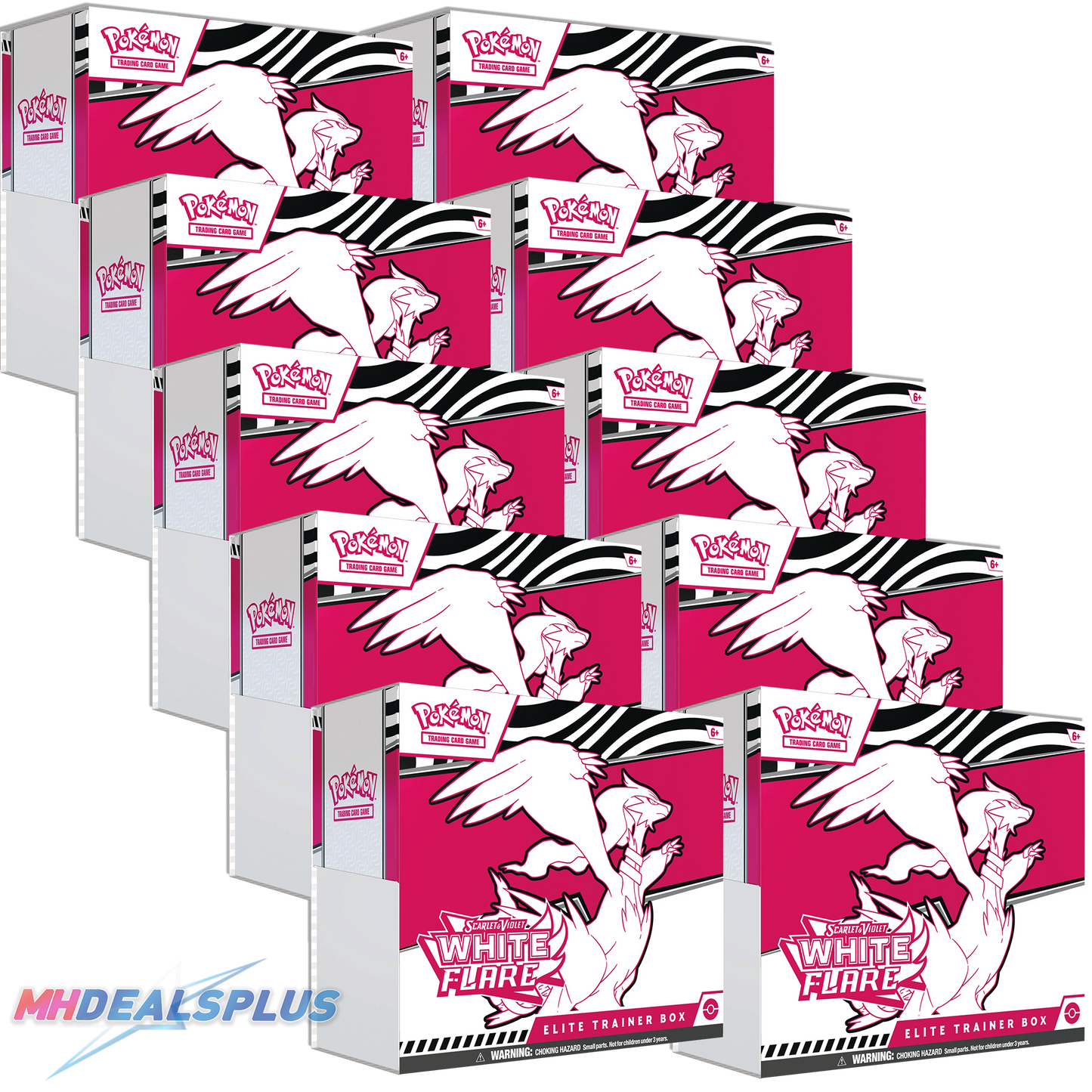 Pokemon White Flare Elite Trainer Box Sealed Case