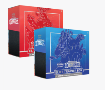 Pokemon - Battle Styles Elite Trainer Box Rapid Strike [Red] OR Single Strike [Blue] (SWSH05)