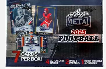 2025 Leaf Metal Football Hobby Box