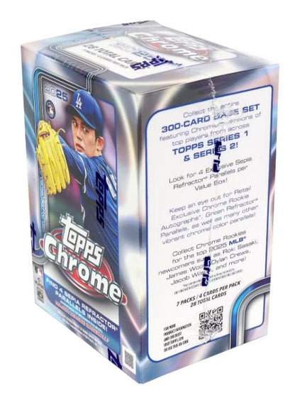 2025 Topps Chrome Baseball 7-Pack Blaster 40-Box Case