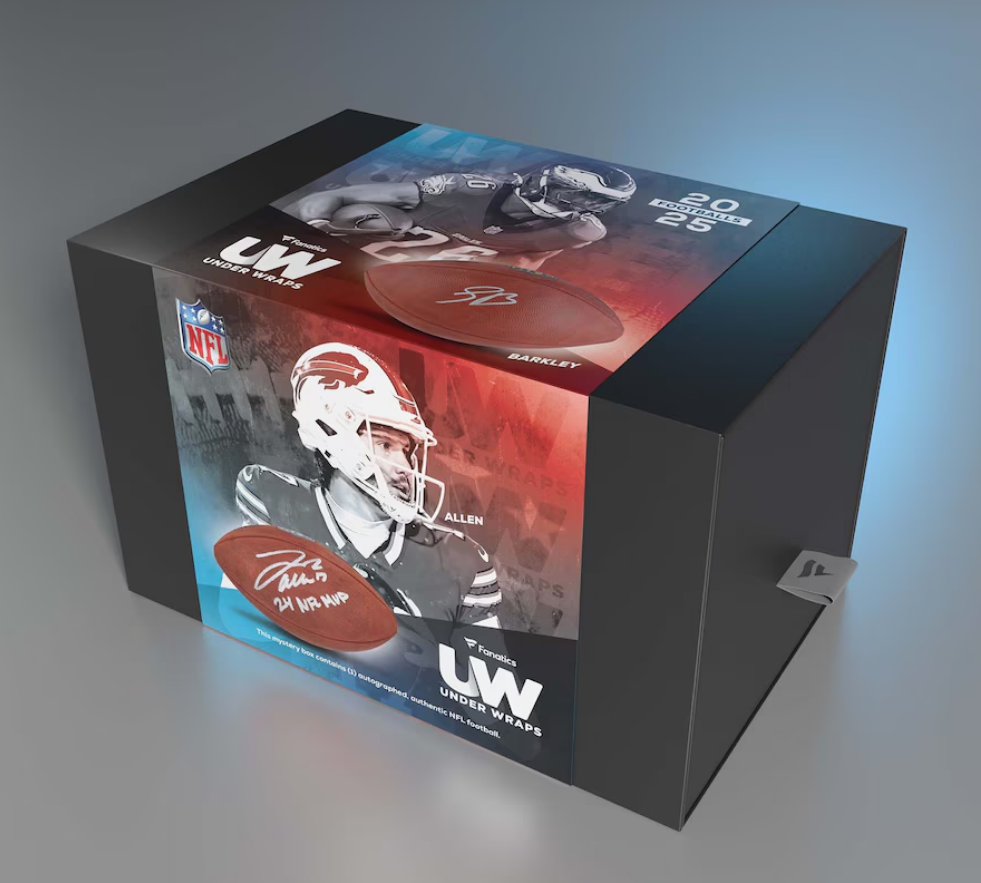 2025 Under Wraps NFL Single Football Mystery Box