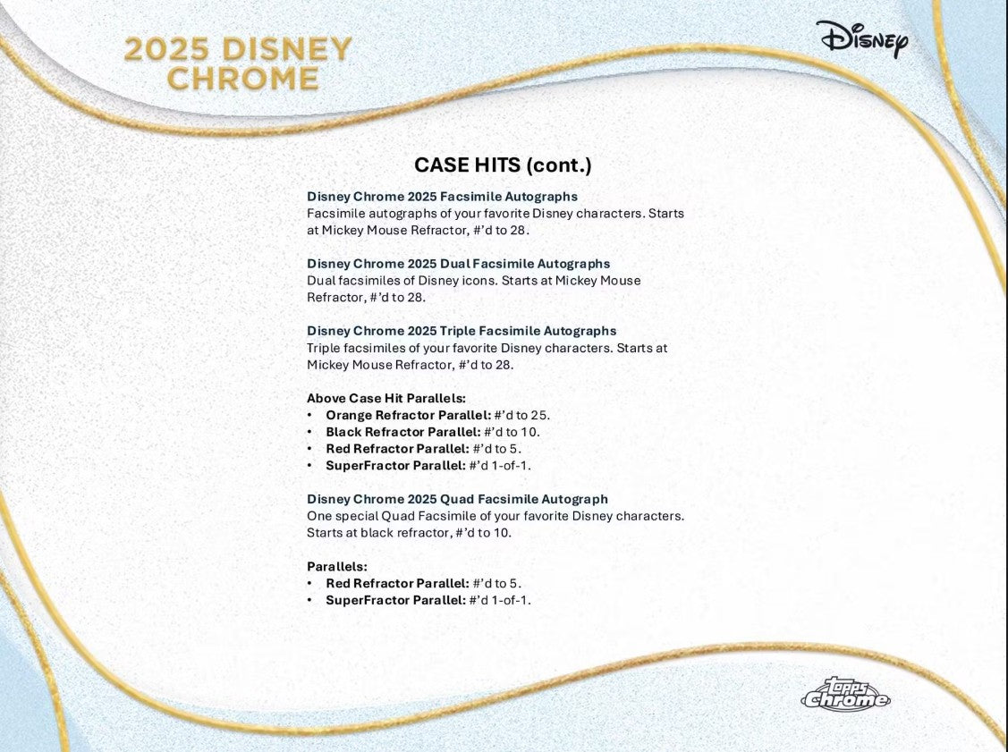 Disney Chrome Hobby Box (Topps 2025)