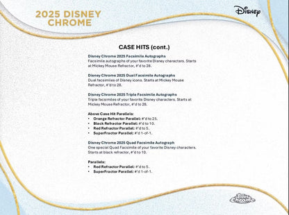 Disney Chrome 7-Pack Blaster 40-Box (Topps 2025) Case
