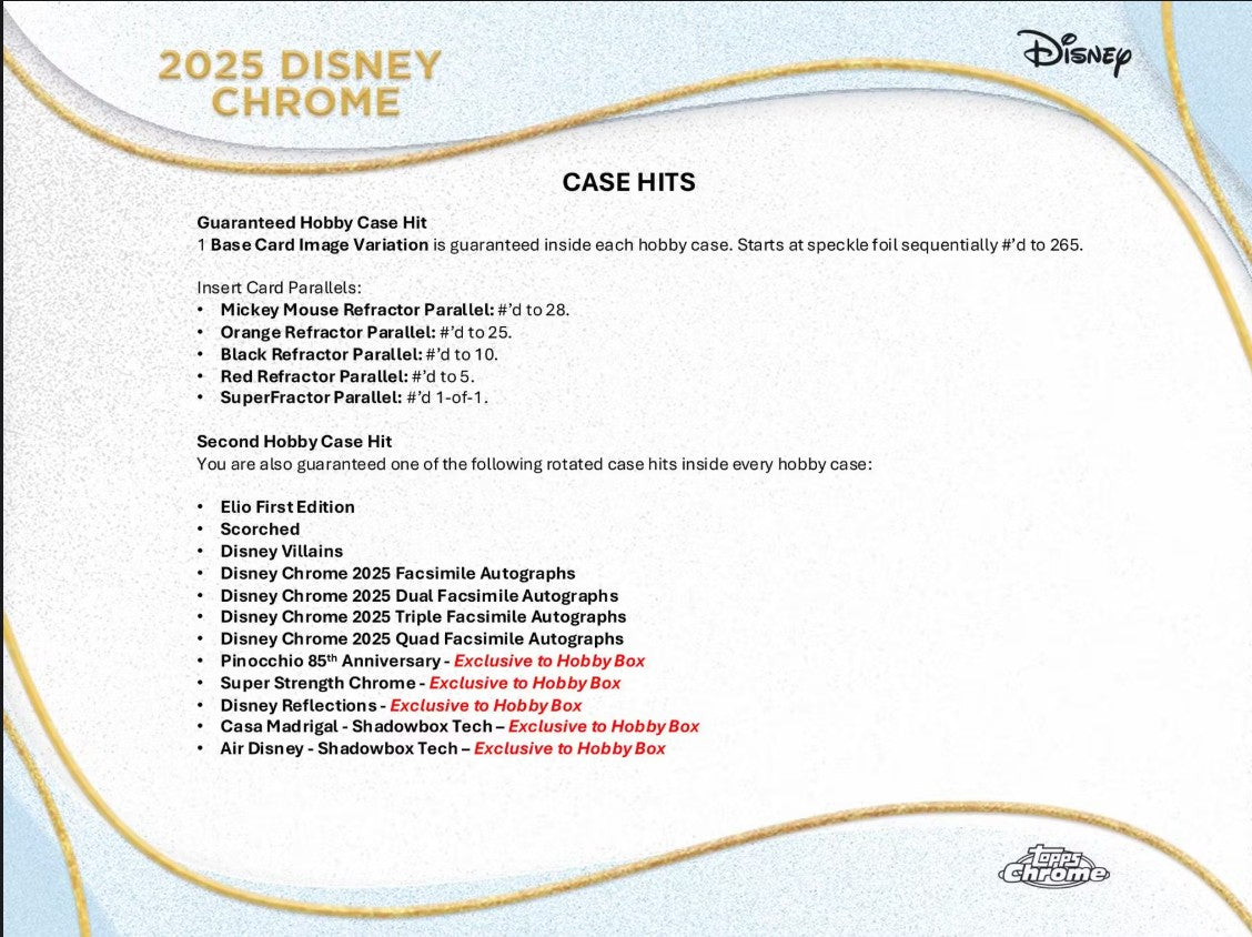 Disney Chrome Hobby Box (Topps 2025)