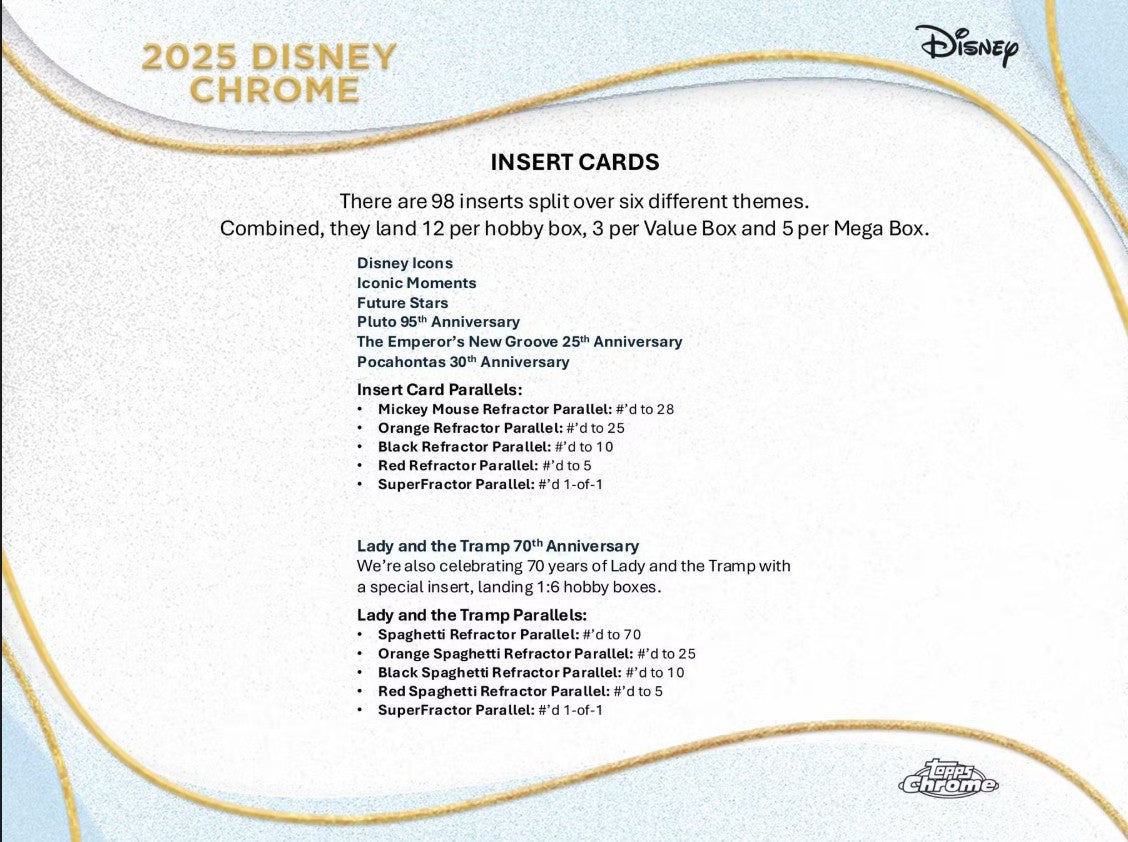 Disney Chrome Hobby Box (Topps 2025)
