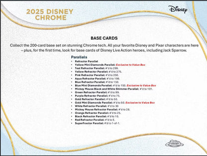 Disney Chrome 7-Pack Blaster 40-Box (Topps 2025) Case